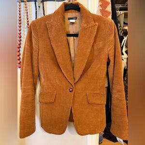 Vintage J. Crew Corduroy Blazer in Brown/Rust Size 0